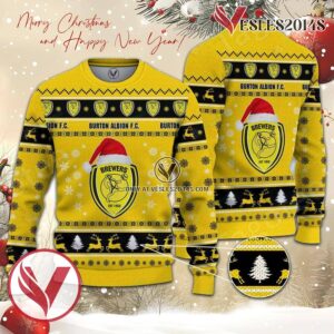Burton Albion F.C Sport Ugly Christmas Sweater, Unique Gifts For Fans - Vesles2014aS 1