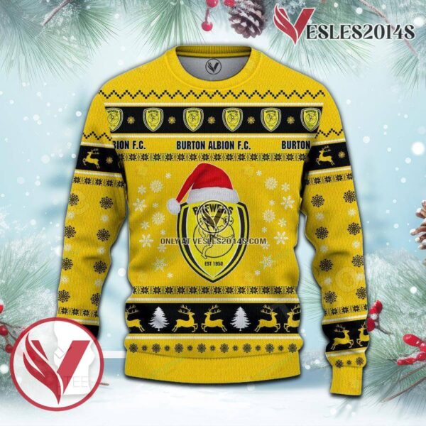 Burton Albion F.C Sport Ugly Christmas Sweater, Unique Gifts For Fans - Vesles2014aS 2