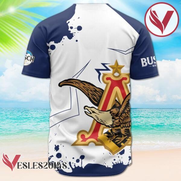 Busch Beer Anheuser Eagle Logo Baseball Jersey, Perfect Gifts For Fans - Vesles2014S 2