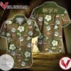 Busch Beer Hawaiian IV Graphic Print Short Sleeve Hawaiian Casual Shirt Vesles2014S