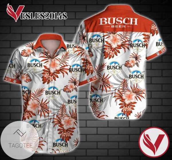 Busch Hunting Mallard Hawaiian V Graphic Print Short Sleeve Hawaiian Casual Shirt Vesles2014S