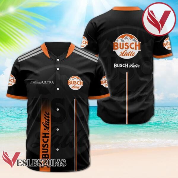 Busch Latte Black Label Logo Baseball Jersey, Perfect Gifts For Fans - Vesles2014S