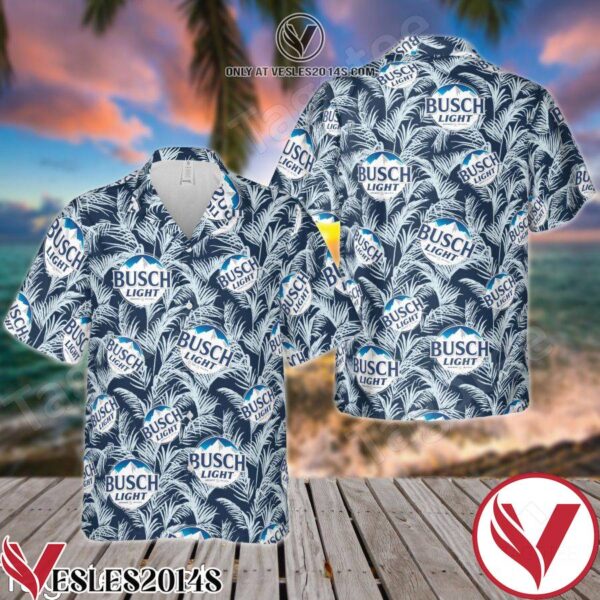 Busch Light Beer Navy Hawaiian Shirt And Short, Unique Gifts For Friends - Vesles2014S 1