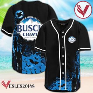 Busch Light Black Halloween Witch Baseball Jersey, Perfect Gifts For Fans - Vesles2014S