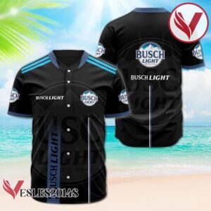 Busch Light Black Label Logo Baseball Jersey, Perfect Gifts For Fans - Vesles2014S