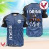 Busch Light Blue I Drink I Grill Baseball Jersey, Perfect Gifts For Fans - Vesles2014S