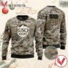 Busch Light Camo Ugly Christmas Sweater, Unique Winter Outfits For Fans - Vesles2014S  1