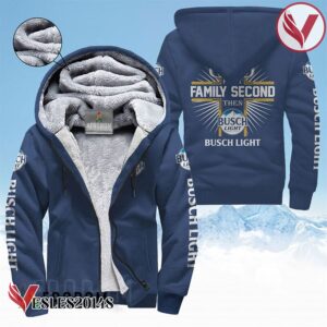 Busch Light Fleece Zip Up Hoodie - Vesles2014S