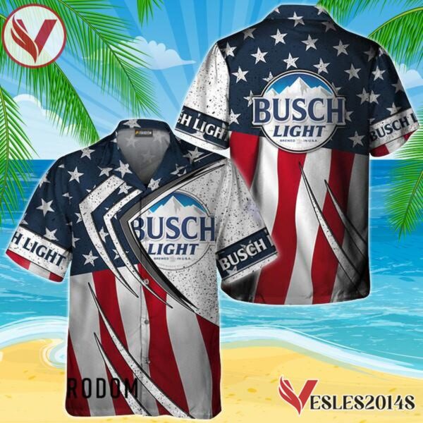 Busch Light Fourth Of July Esports Hawaiian Shirt, Best Summer Gifts For Fans - Vesles2014S