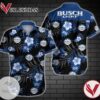 Busch Light Hawaiian Graphic Print Short Sleeve Hawaiian Casual Shirt Vesles2014S