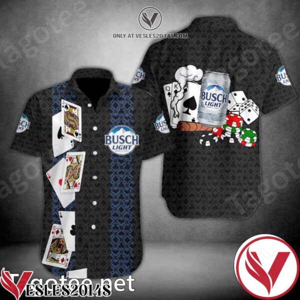 Busch Light Poker Blackjack Hawaiian Shirt, Unique Gifts For Friends - Vesles2014S 1