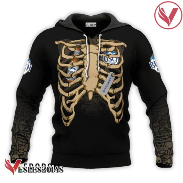Busch Light Skeleton Ribcage Hoodie & Zip Hoodie - Vesles2014S 1