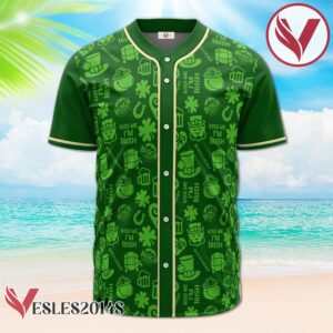 Busch Light St. Patrick's Day Doodle Pattern Baseball Jersey, Perfect Gifts For Fans - Vesles2014S 2