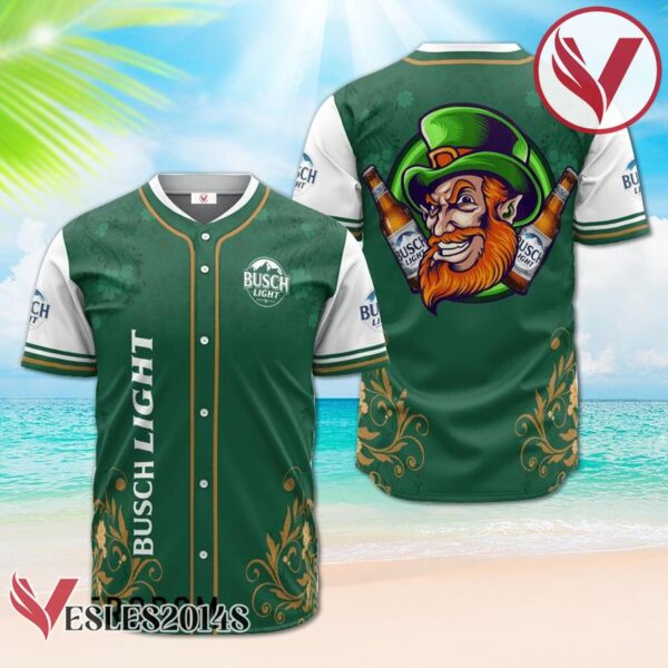 Busch Light St. Patrick's Day Leprechaun Baseball Jersey, Perfect Gifts For Fans - Vesles2014S