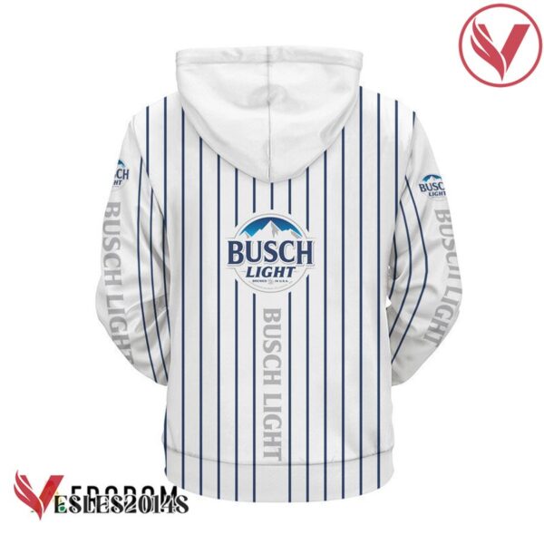 Busch Light White Vertical Striped Hoodie & Zip Hoodie - Vesles2014S 3