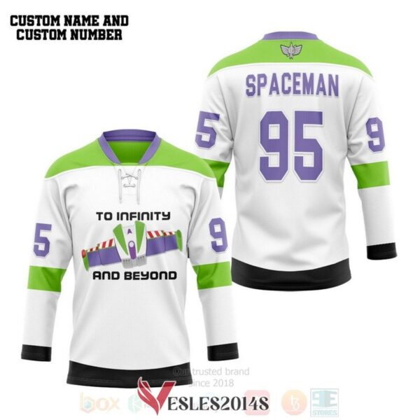 Buzz Lightyear To Infinity And Beyond Personalized Hockey Jersey, Trending Gifts For Fans - Vesles2014s 1