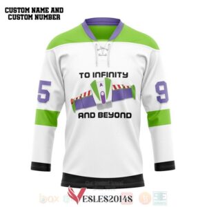 Buzz Lightyear To Infinity And Beyond Personalized Hockey Jersey, Trending Gifts For Fans - Vesles2014s