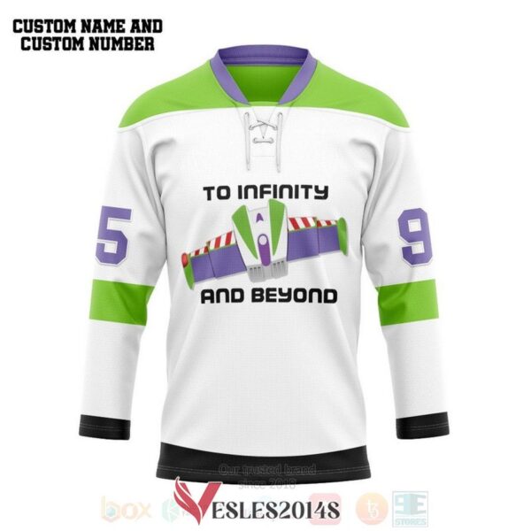 Buzz Lightyear To Infinity And Beyond Personalized Hockey Jersey, Trending Gifts For Fans - Vesles2014s
