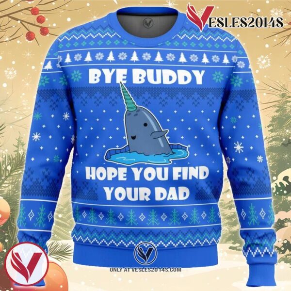 Bye Buddy Elf Ugly Christmas Sweater, Unique Christmas Gift For Fans - Vesles2014S