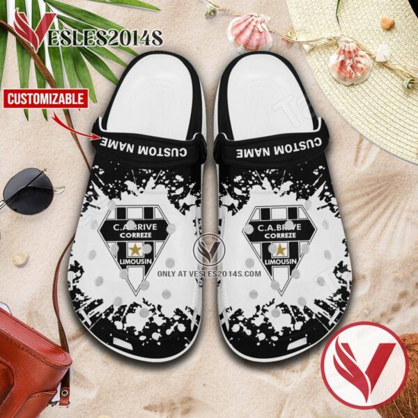 CA Brive Logo Crocs Clogs, Unique Footwear For Fans 1