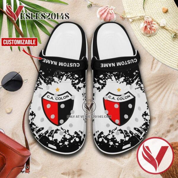 CA Colón Logo Custom Crocs Clogs, Unique Footwear For Fans 1