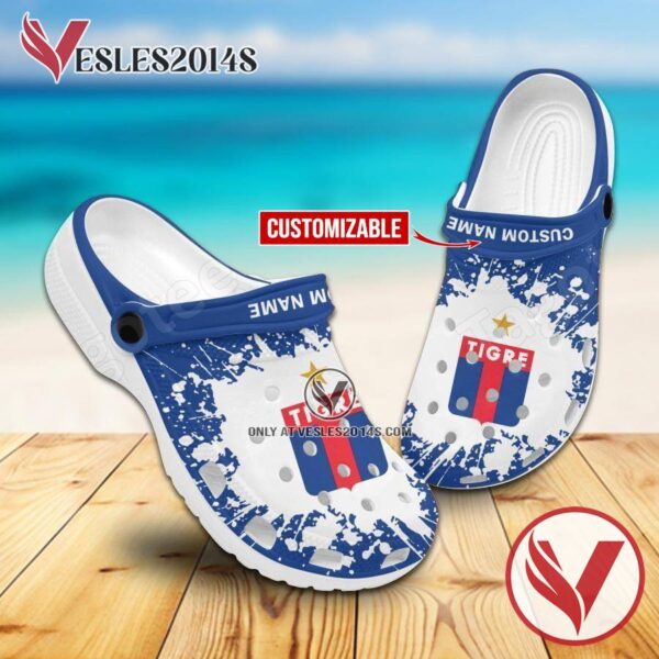 CA Tigre Logo Custom Crocs Clogs, Unique Footwear For Fans