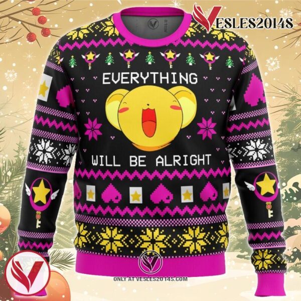 CARDCAPTOR SAKURA HAPPY Ugly Christmas Sweater, Unique Christmas Gift For Fans - Vesles2014S