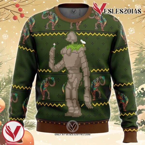 CASTLE IN THE SKY Laputan Robot Soldier Ugly Christmas Sweater, Unique Christmas Gift For Fans - Vesles2014S