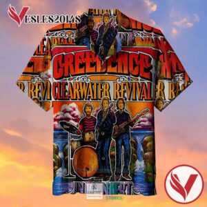 CCR In Concert Rock Casual Hawaiian Shirt, Best Gifts For Summer Vesles2014S 3