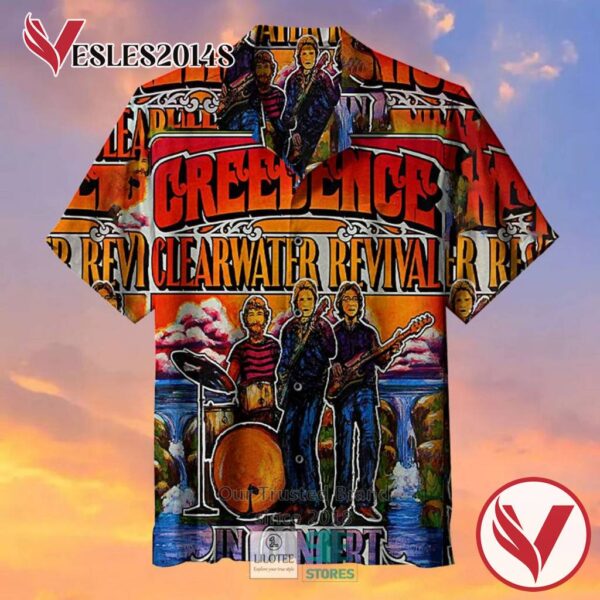 CCR In Concert Rock Casual Hawaiian Shirt, Best Gifts For Summer Vesles2014S 3