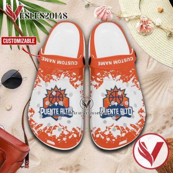 CD Puente Alto Logo Crocs Clogs, Unique Footwear For Fans 1