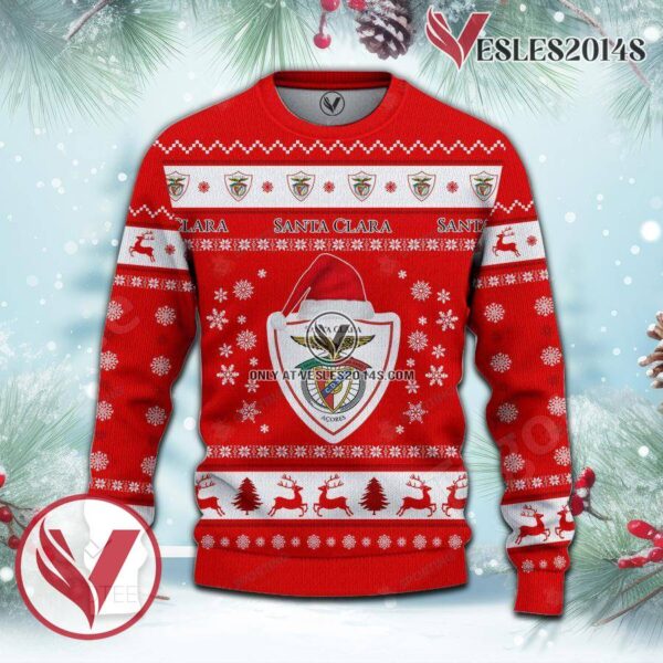 CD Santa Clara Sport Ugly Christmas Sweater, Unique Gifts For Fans - Vesles2014aS 2