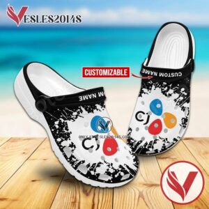 CJ CheilJedang Logo Crocs Clogs, Unique Footwear For Fans