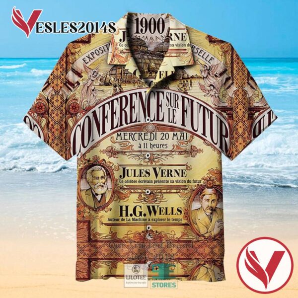 CONFERENCE SURLE FUTUR Casual Hawaiian Shirt, Best Gifts For Summer Vesles2014S 3