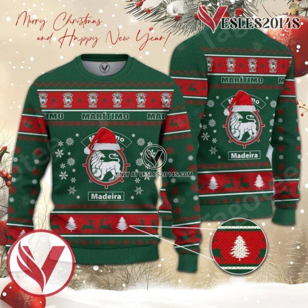 CS Marítimo Sport Ugly Christmas Sweater, Unique Gifts For Fans - Vesles2014aS 1