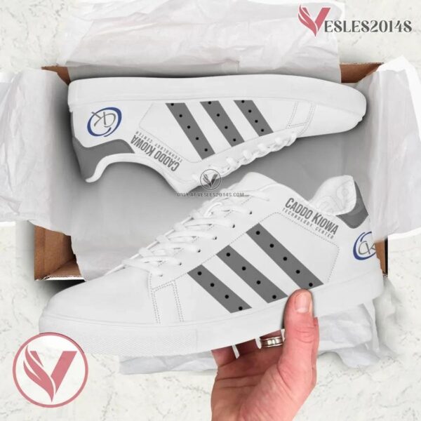 Caddo Kiowa Technology Center Logo Skate Shoes, Unique Sneaker For Fans - Vesles2014s