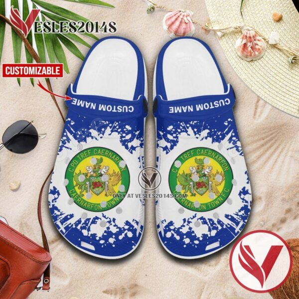 Caernarfon Town Crocs Clogs, Unique Footwear For Fans 1