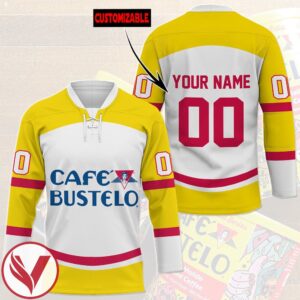 Cafe Bustelo Personalized Hockey Jersey, Trending Gifts For Fans - Vesles2014s