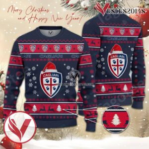 Cagliari Calcio Sport Ugly Christmas Sweater, Unique Gifts For Fans - Vesles2014aS 1