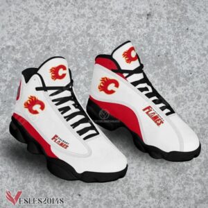 Calgary Flames Logo Air Jordan 13 Shoes, Best Sneaker Gifts For Fans - Vesles2014s 1