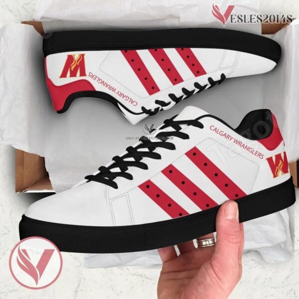 Calgary Wranglers Hockey Stan Smith Shoes For Men And Womens - Vesles2014s 1