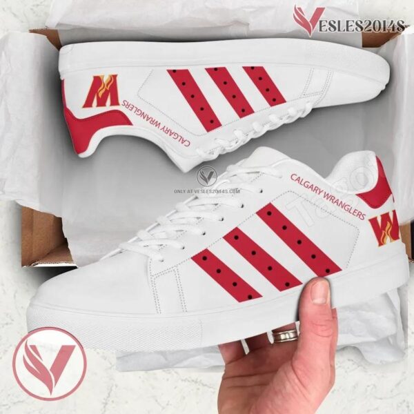 Calgary Wranglers Hockey Stan Smith Shoes For Men And Womens - Vesles2014s