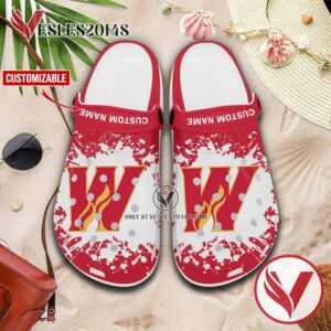 Calgary Wranglers Logo Crocs Clogs, Unique Footwear For Fans 1