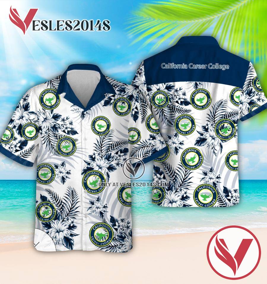 California Career College Hawaiian Suit, Unique Outfit For Fans - Vesles2014S 1