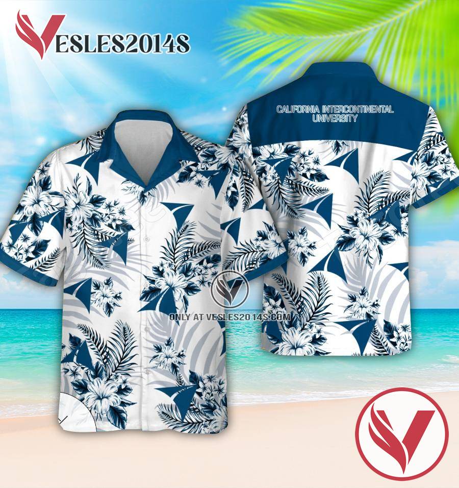California Intercontinental University Logo Hawaiian Suit, Perfect Gifts Idea In Holiday - Vesles2014S 1