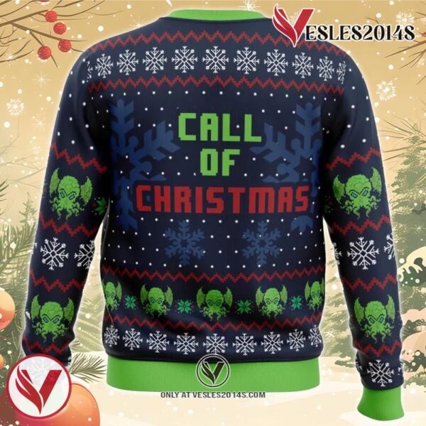 Call Of Christmas Cthulhu Ugly Christmas Sweater, Unique Christmas Gift For Fans - Vesles2014S 1