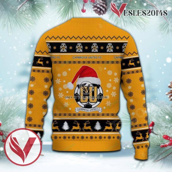 Cambridge United F.C Sport Ugly Christmas Sweater, Unique Gifts For Fans - Vesles2014aS 3