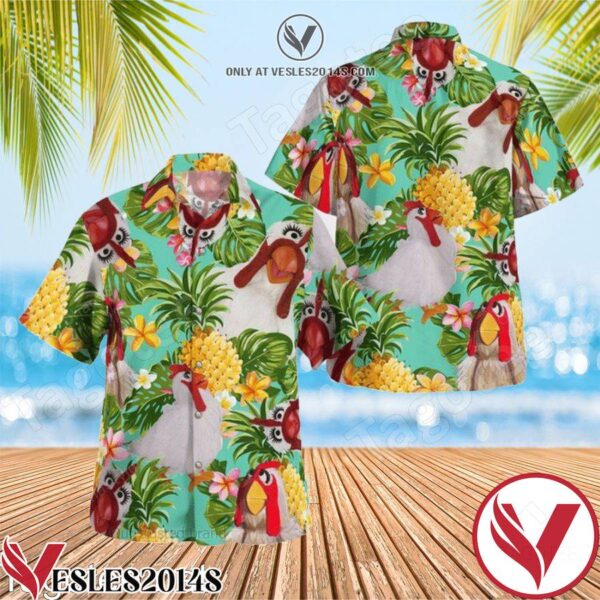 Camilla The Chicken The Muppet Tropical Pineapple Hawaiian Shirt, Unique Gifts For Friends - Vesles2014S 1