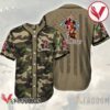 Camouflage Green Brown Captain Morgan Baseball Jersey, Perfect Gifts For Fans - Vesles2014S