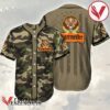 Camouflage Green Brown Jagermeister Baseball Jersey, Perfect Gifts For Fans - Vesles2014S